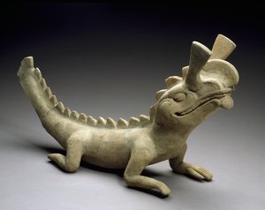 Leguan, 600-900 n. Chr. von Veracruz Veracruz