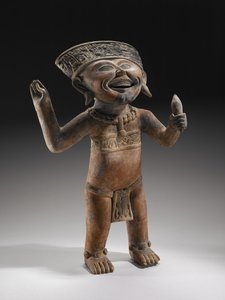 "Lachender Junge" Effigie, 600-900 n. Chr.