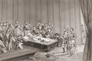 Napoleons Leichnam. von Victor (after) Adam