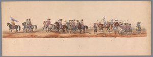 Historische Parade beim zweiten Jahrhundertfest der Universität Utrecht, 1836 (Platte 5)