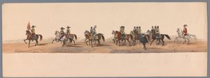 Historischer Umzug zum zweihundertjährigen Jubiläum der Universität Utrecht, 1836 (Platte 2) von Victor Adam
