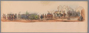Historischer Umzug zum zweiten Jahrhundertfest der Universität Utrecht, 1836 (Platte 10)