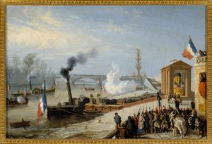 Ankunft der Asche Napoleons I. in Courbevoie, 15. Dezember von Victor Adam