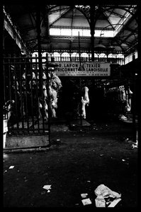 Les Halles de Paris kurz vor dem Abriss im August 1971 (s/w Foto)