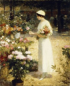 Auf dem Blumenmarkt von Victor Gabriel Gilbert