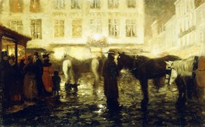 Eine Pariser Straße, Abend