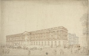 Die Kolonnade des Louvre von Victor Jean Nicolle