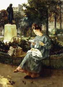 Nachmittag im Jardin du Luxembourg von Victor Marec