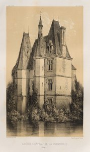 Architektur Pittoresque oder Denkmäler des XV. und XVI. Jahrhunderts: Schlösser Frankreichs des XV. und XVI. Jahrhunderts: Pl. 94, Altes Schloss von La Pommeraie (Aisne) von Victor Petit