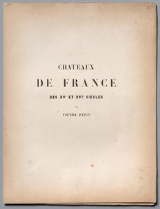 Architektur Pittoresque ou Monuments des xveme. Et xvieme. Siecles...Titelblatt und Inhaltsverzeichnis