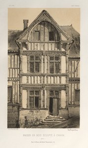 Pl. 25, Maison En Bois Sculpte A Cravan Yonne von Victor Petit