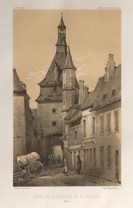 Pl. 42, Uhrturm von St. Fargeau Yonne, 1860 von Victor Petit