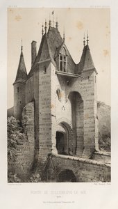 Porte de Villeneuve-Le-Roi, Yonne, 1860 von Victor Petit