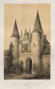 Pl. 96, Porte du Prieuré de Torteval Calvados, 1860