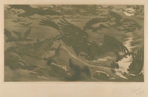 Raubvögel Oiseaux de proie von Victor Prouvé