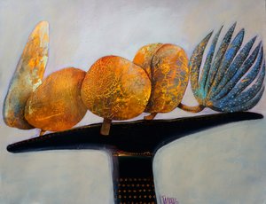 Abstrakte botanische Balance von Victor Tkachenko