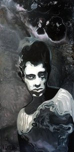 Grübelnder monochromer Mann von Victor Tkachenko