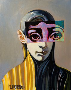 Rätselhafter fragmentierter Blick von Victor Tkachenko