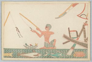 Der kleine Fisch und der Fischer, Illustration für Äsops Fabeln