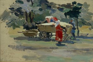Die Dukhoborzen in Borjomi, 1895 von Viktor Elpidiforovich Borisov Musatov