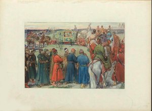 Zaren Alexei Michailowitsch auf der Jagd, 1896 von Viktor Mikhaylovich Vasnetsov