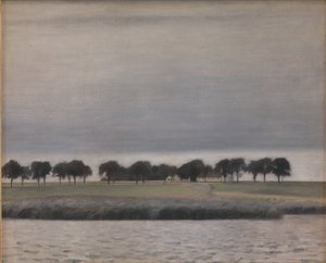 Vorstudie zu "Solregen. Gentofte See"