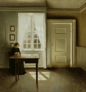Interieur mit einer Dame, 1901 von Vilhelm Hammershoi