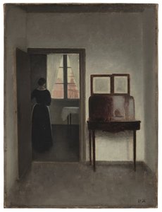 Interieur mit einer Frau