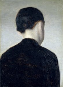 Sitzende Figur, von hinten gesehen (Anna Hammershoi) 1884