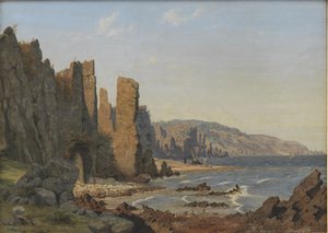 Eine felsige Küste. Rø, Bornholm