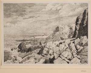Felsenküste von Bornholm von Vilhelm Kyhn