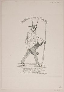Satirisches Porträt von Vilhelm Kyhn
