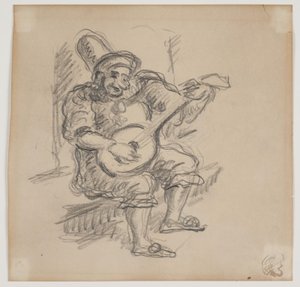 Spielender Clown
