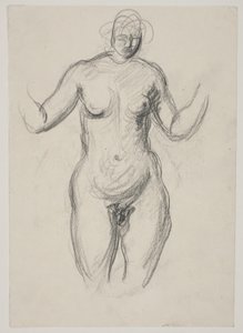 Stehendes weibliches Modell von Vilhelm Lundstrøm