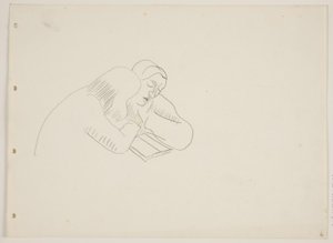 Zwei Menschen lesend von Vilhelm Lundstrøm