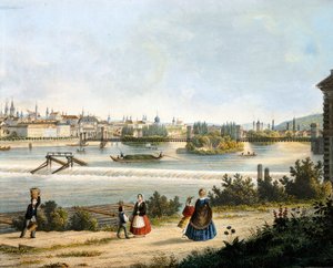 Prag an der Moldau von Vincenc Morstadt
