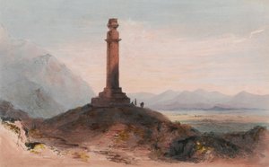 Alexandersäule bei Kabul, ca. 1842