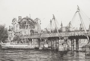 Hungerford Bridge London, 2006 von Vincent Alexander Booth