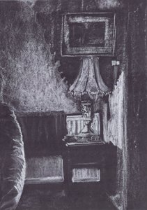 Lampe im Kerzenlicht