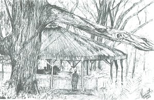 Outdoor-Bar, Lake Naivasha, 2006 von Vincent Alexander Booth
