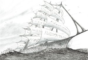 Sturmerschaffer Süd-Taranaki-Bucht von Vincent Alexander Booth