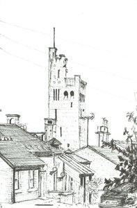 Turm in Knutsford, 2003 von Vincent Alexander Booth