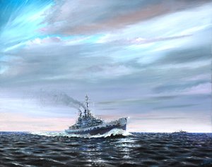USS Atlanta patrouilliert Guardalcanal 1942