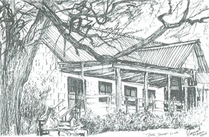 Yachtclub am Naivasha-See, Kenia, 2006 von Vincent Alexander Booth