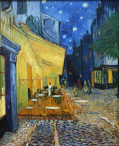 Caféterrasse am Abend Terrasse du café le soir, 1888 von Vincent van Gogh