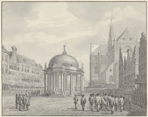 Die Vereidigung des Regierungsreglements auf dem Grote Markt in Haarlem, 5. September 1787