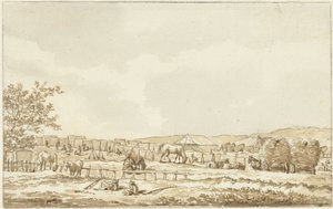 Militärlager auf dem Droogberg in Overveen, 19. September 1787