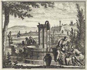 Frauen bei einem Brunnen von Vincent Laurensz. van der Vinne (II)