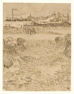 Arles: Blick von den Weizenfeldern