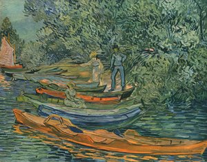 Ufer des Flusses mit Ruderbooten in Auvers, 1890, 1947 von Vincent van Gogh